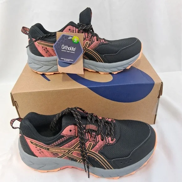 ASICS Gel-Venture 9 Women's Trail Running Shoes Black/Summer Dune 8W NEW IN BOX! - Picture 11 of 12